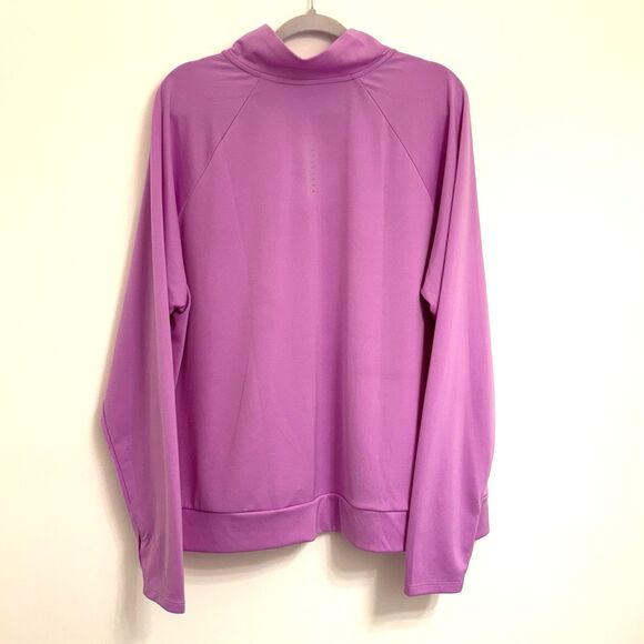 NIKE Women's (2X) Dri-Fit Swoosh Running Jacket, 1/4 Zip, Lightweight, Lavender - Picture 8 of 10